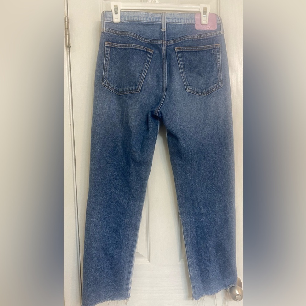Rag & Bone Women’s Casey Two-Tone High-Rise Ankle Flare Jeans Size 26 - Picture 4 of 6